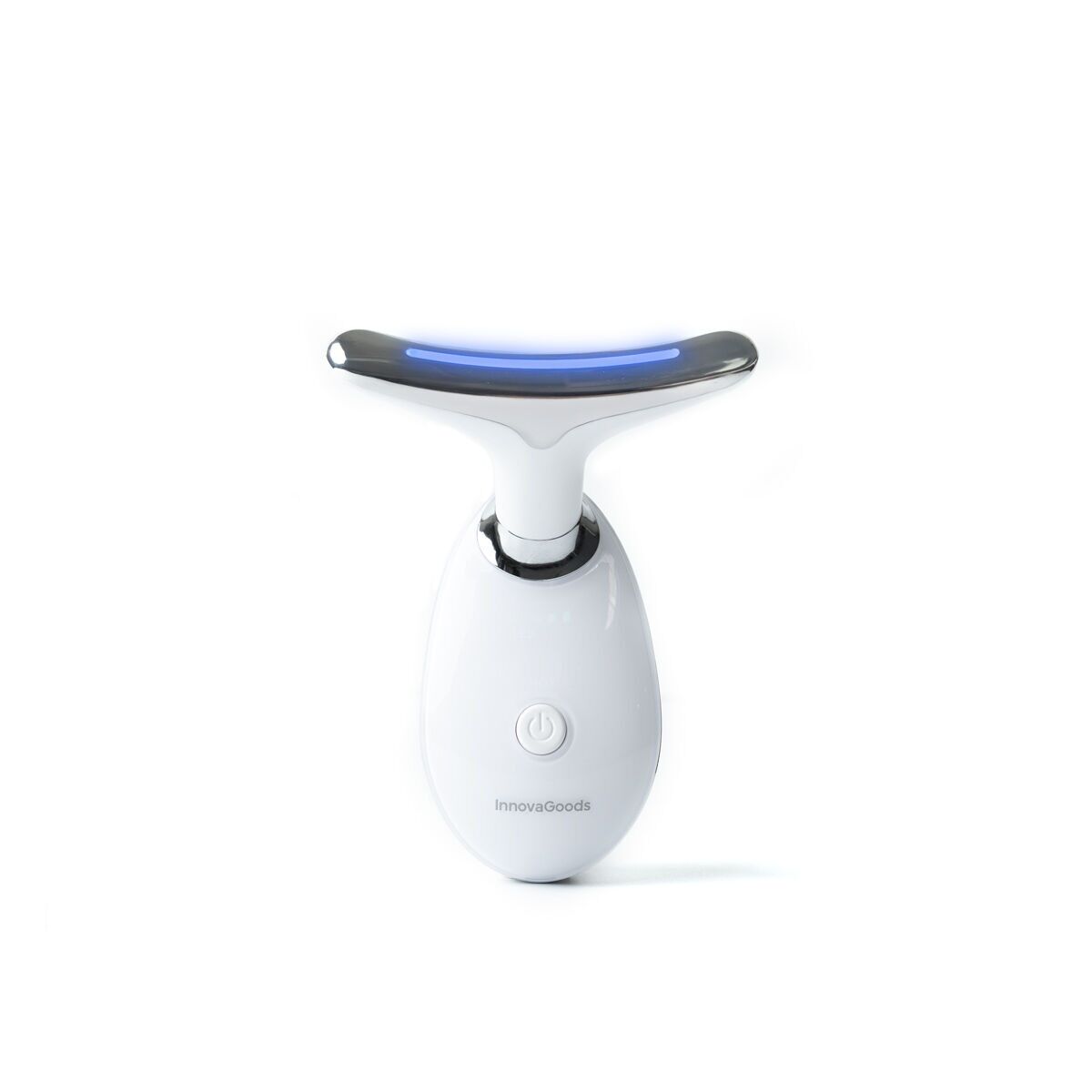 Elektrische gezichtsmassager met LED, EMS en warmte, gezicht en hals