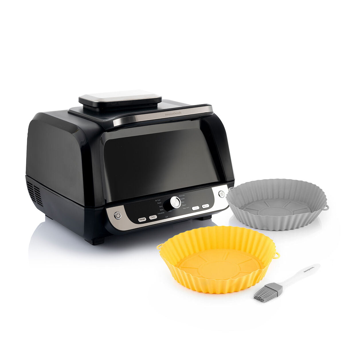 Airfryer 12-in-1 met grill, 6L, 3400W inclusief siliconen mandjes en receptenboek