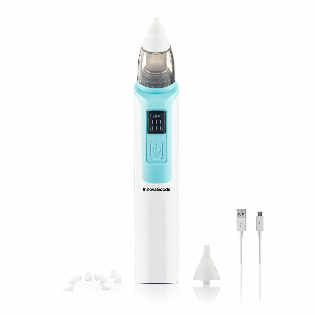 Oplaadbare elektrische neuszuiger baby, 6 zuigstanden, USB