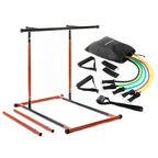 Pull-up station met weerstandsbanden en oefengids, verstelbaar 114-191 cm