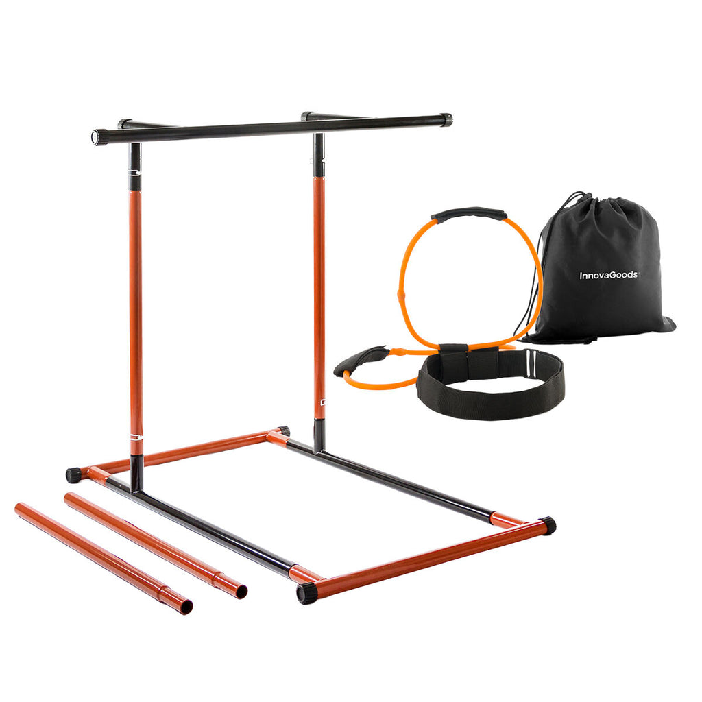 Pull-up station met dip belt en weerstandsbanden - trainingsgids