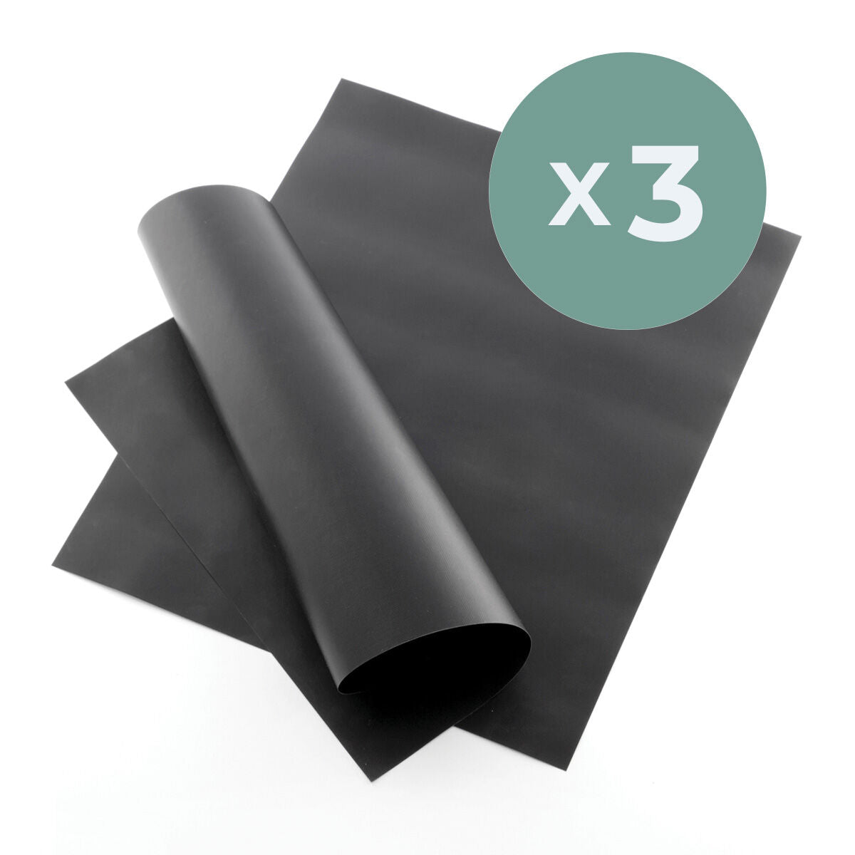 Oven- en barbecuemat set, 6 stuks, glasvezel, herbruikbaar