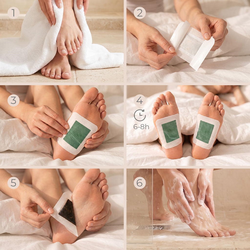 Detox-patches voor voeten, 30 stuks, 3 geuren, zelfklevend