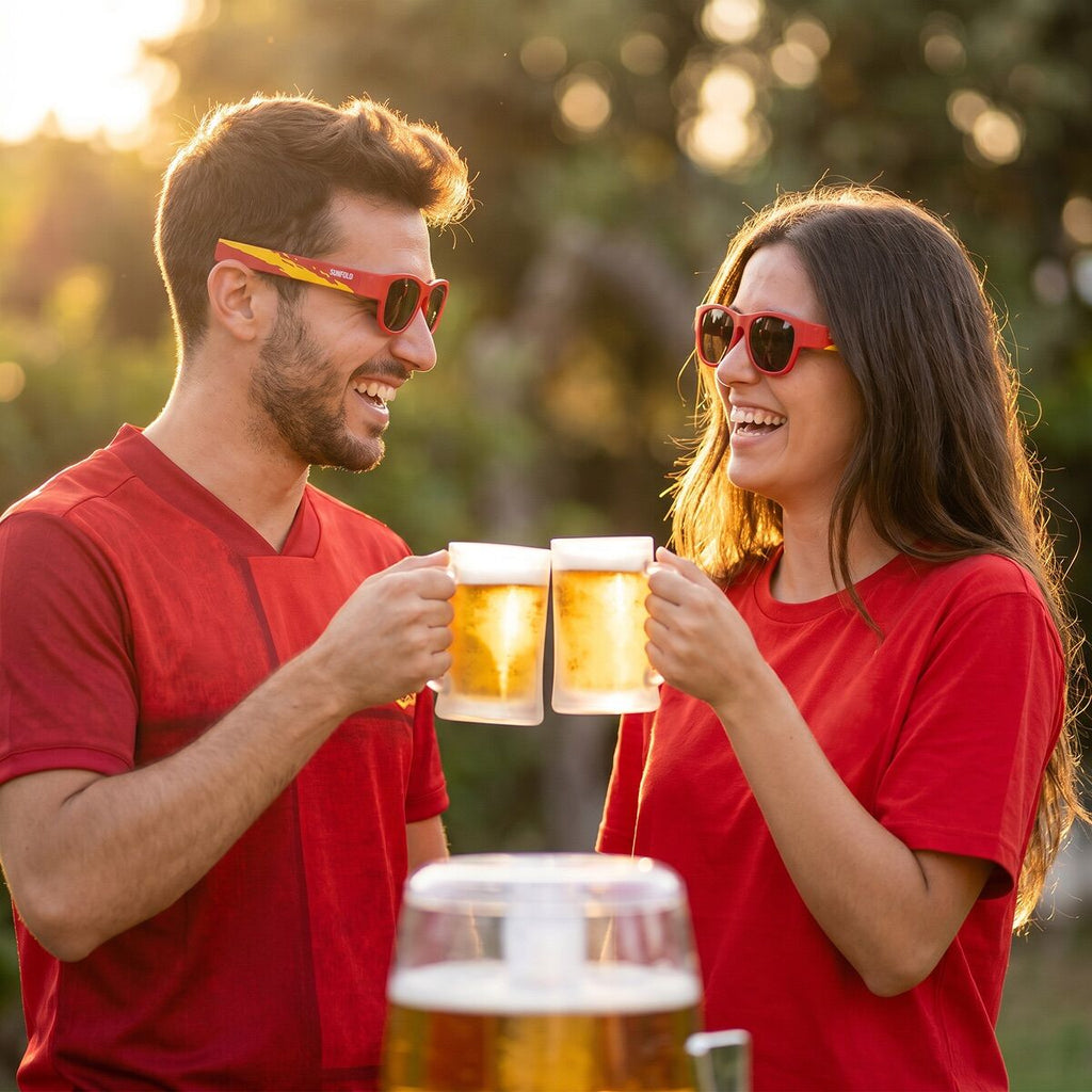 Bierdispenser met koeling en 2 oprolbare zonnebrillen, 4 L
