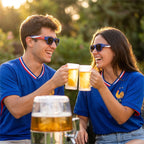 Bierkoeldispenser 4L met 2 opvouwbare zonnebrillen - dranktap set