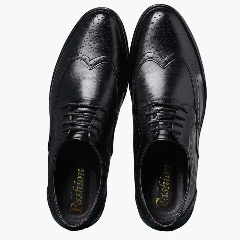Zapatos Oxford de negocios para hombre – Elegante estilo brogue para ocasiones formales