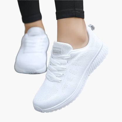 Dame sneakers fritidssko med åndbart mesh – Behagelige sportssko til hverdag, fitness og gåture