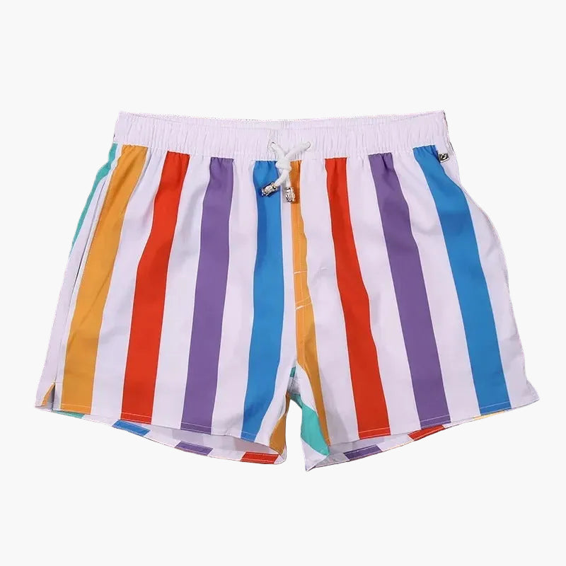 Herren Badeshorts mit Streifen – Klassische Schwimmshorts für Strand und Freizeit