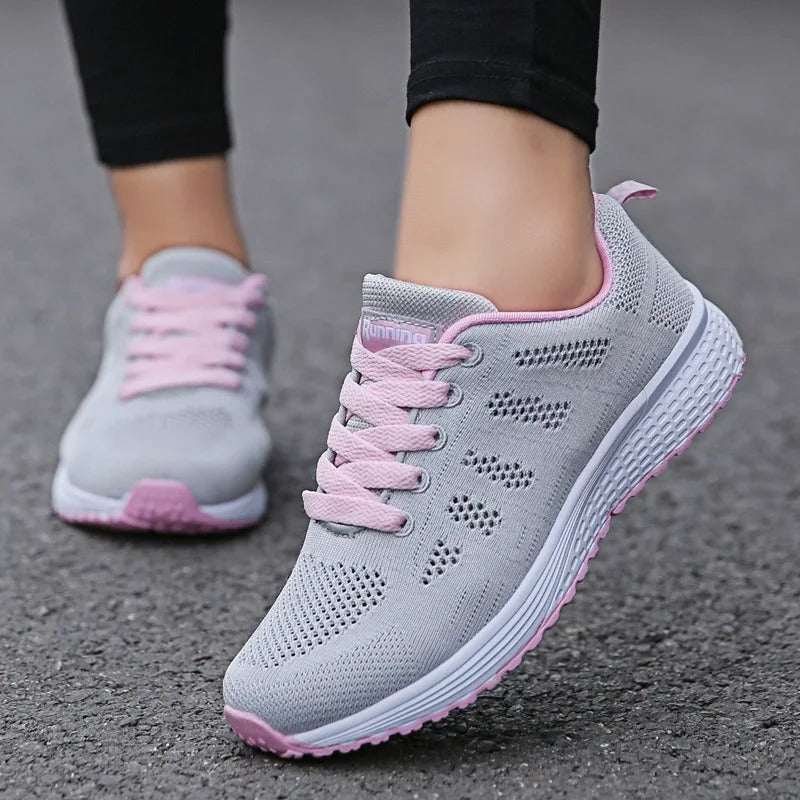 Sneaker da donna per tempo libero e sport – Scarpe da ginnastica traspiranti e alla moda con suola confortevole