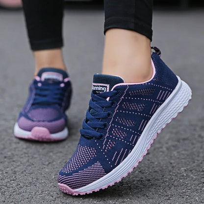 Sneaker da donna per tempo libero e sport – Scarpe da ginnastica traspiranti e alla moda con suola confortevole