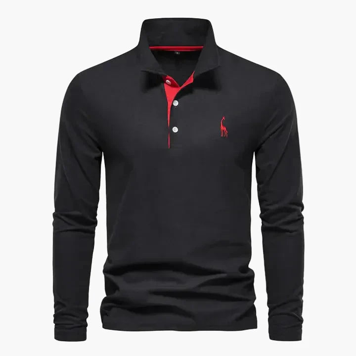 Herre langermet poloshirt – Klassisk stil for fritid og jobb