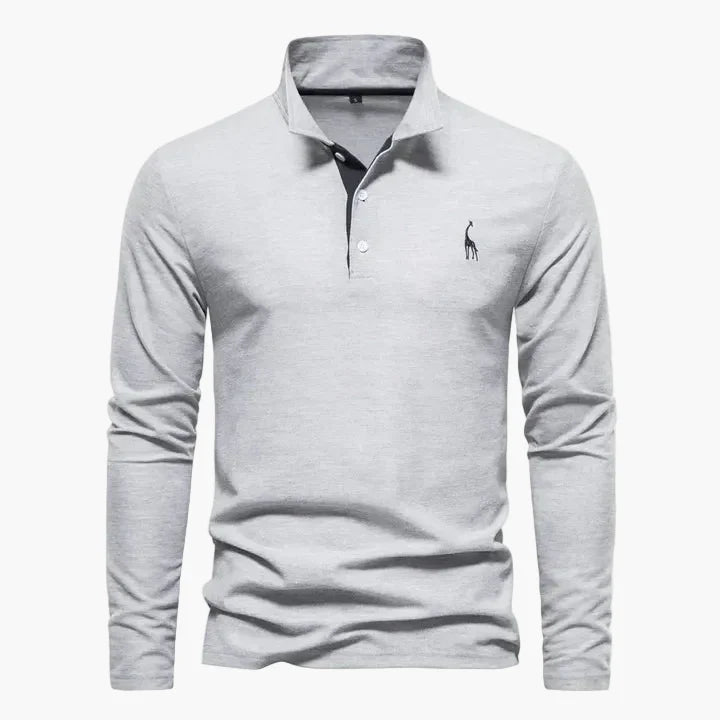 Herre langermet poloshirt – Klassisk stil for fritid og jobb