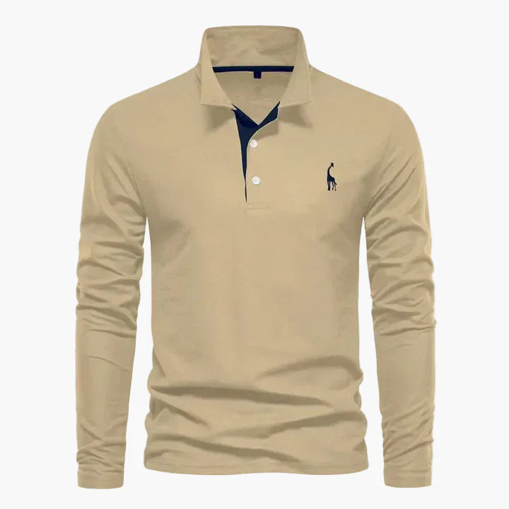 Herre langermet poloshirt – Klassisk stil for fritid og jobb