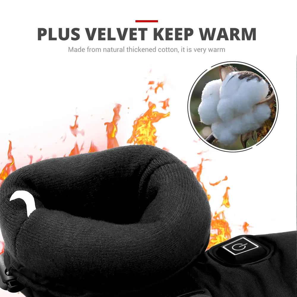 Verwarmde waterdichte handschoenen met antislipgrip