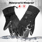 Verwarmde waterdichte handschoenen met antislipgrip