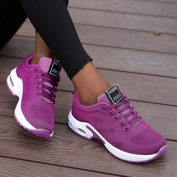 Damen Sneakers Sportlich Komfortabel Alltag Fitnessschuhe Modernes Design