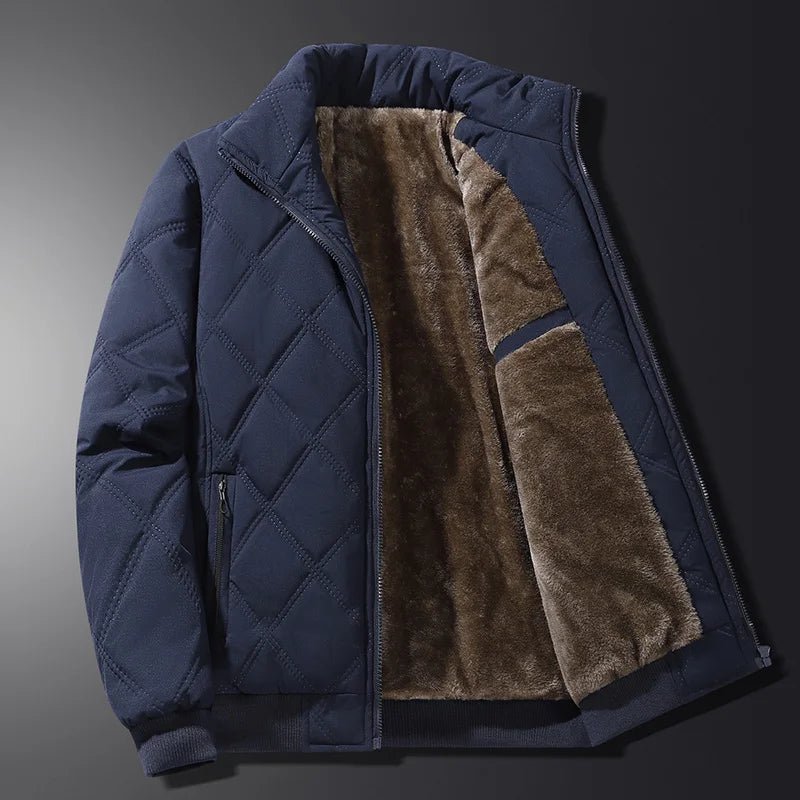 Winterjas voor heren met lange mouwen en zakken