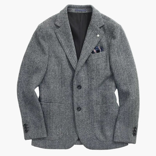 Blazer con patrón clásico de pata de gallo para hombre – Blazer elegante para negocios y ocio