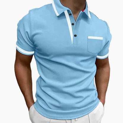 Herre polo skjorte modern fit med kontrastdetaljer – Stilfuld til hverdag og fritid