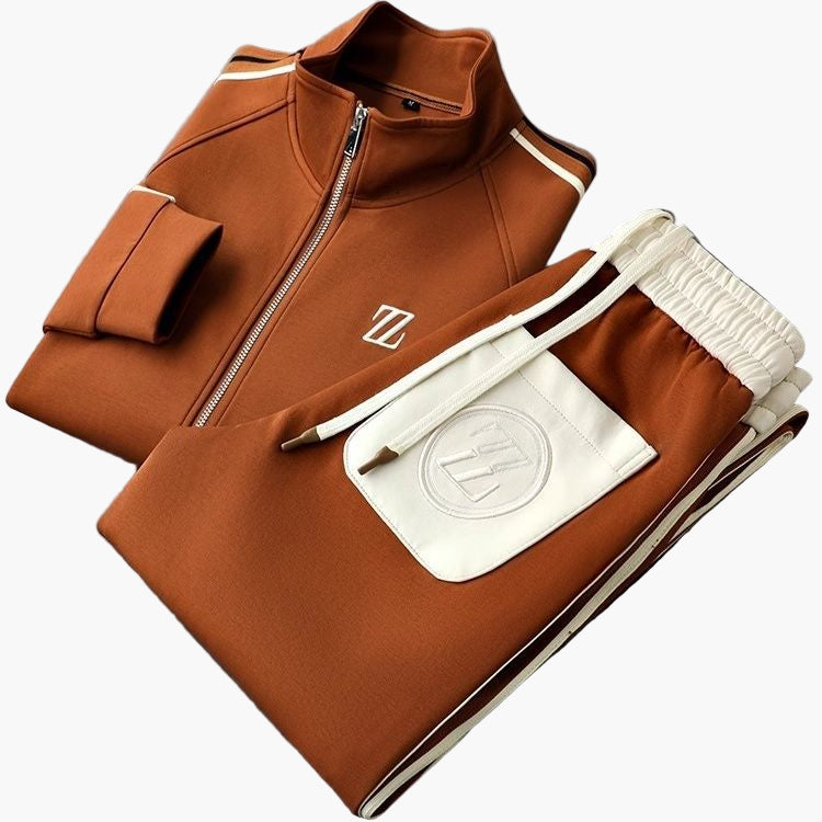 Herr Träningsdräkt 2-delad – Sportig fritidsstil med modern skärning