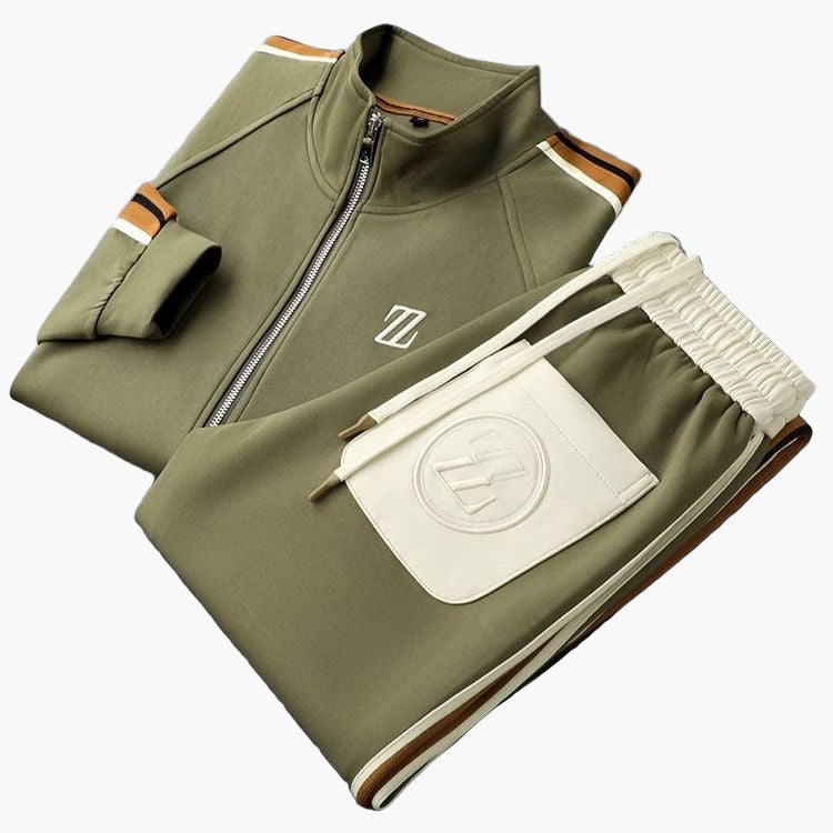 Herr Träningsdräkt 2-delad – Sportig fritidsstil med modern skärning