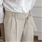Pantalon met rechte pijpen en zakken voor heren